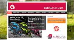 Desktop Screenshot of distritopadel.es